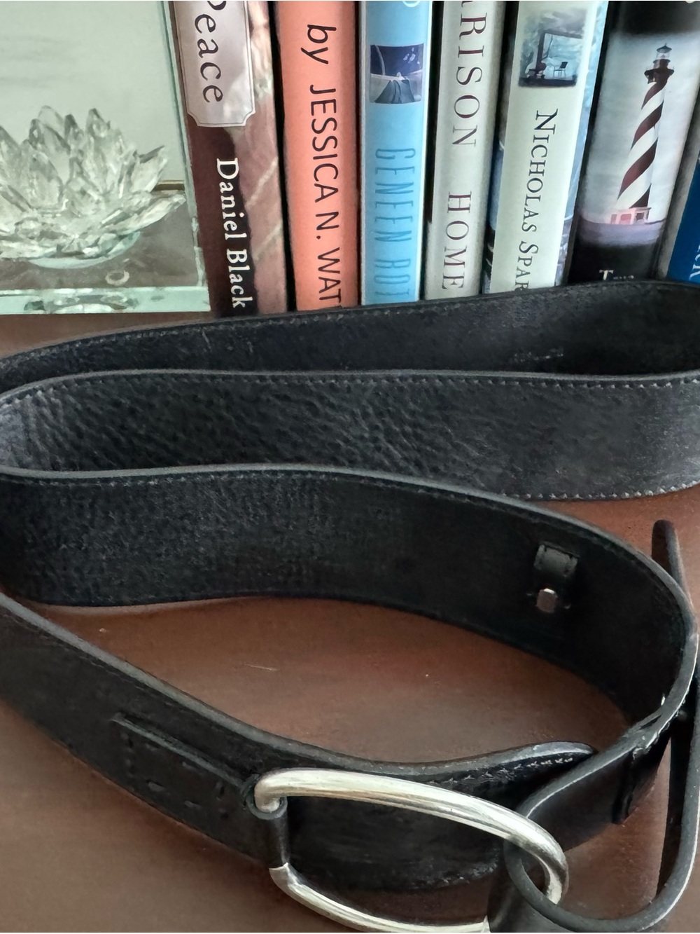 J. Jill Wide Leather Belt - Picture 4 of 8